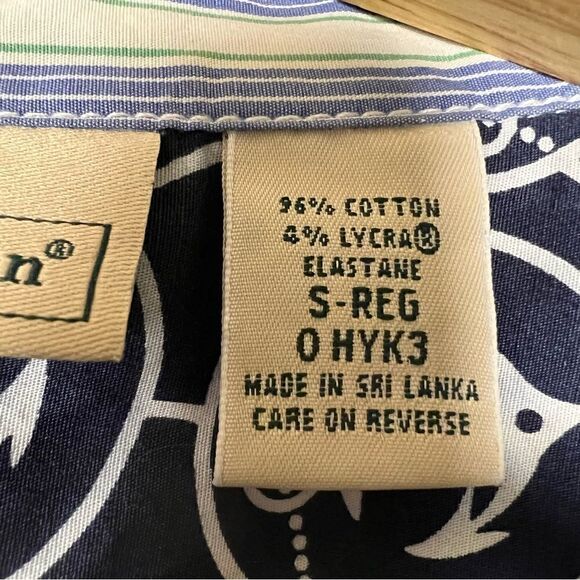 LL Bean nautical print boys short sleeve button down S - Picture 7 of 7